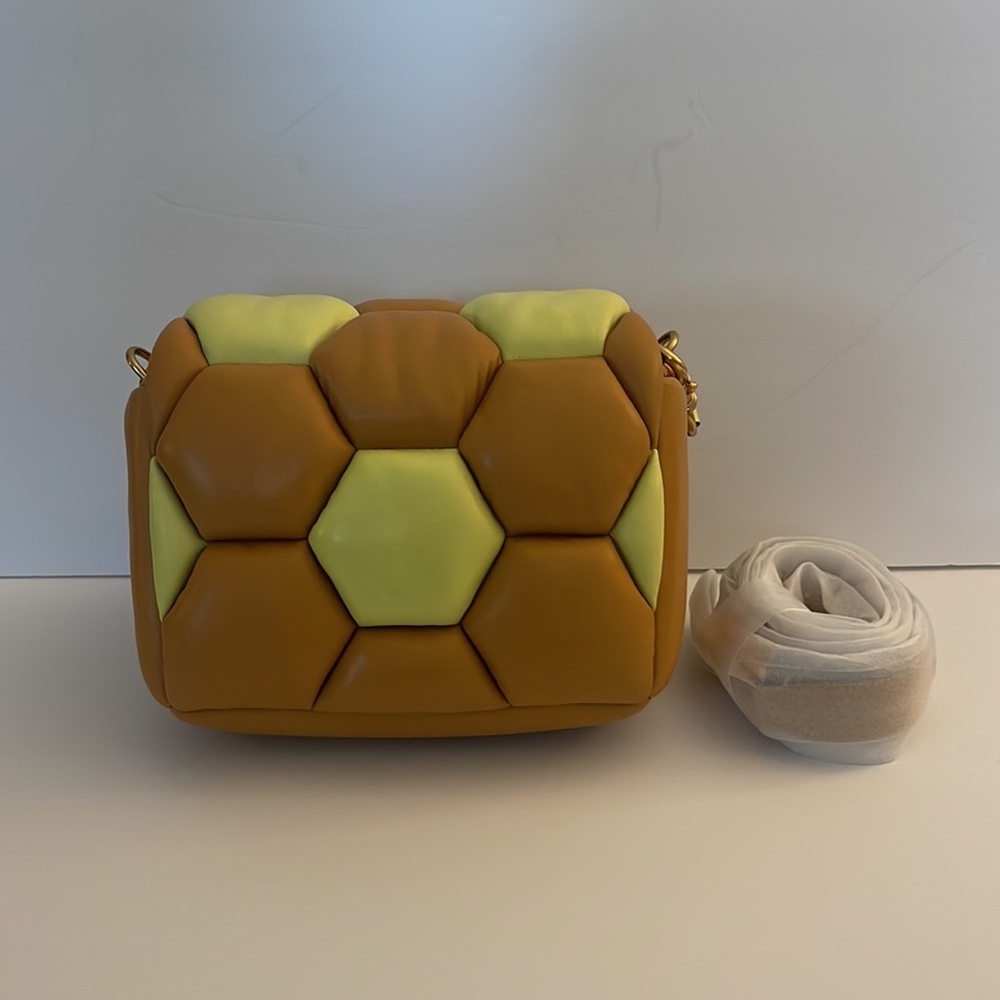 Kate Spade Soccer Boxxy crossbody leather bag.